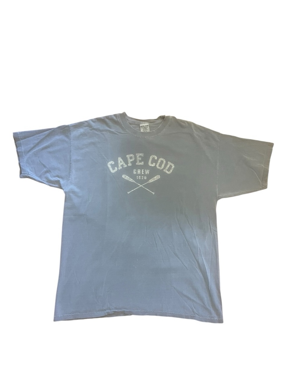 Comfort Colors Gray Cape Cod Crew 1020 True Garment Dyed Men Tee Sz XL
